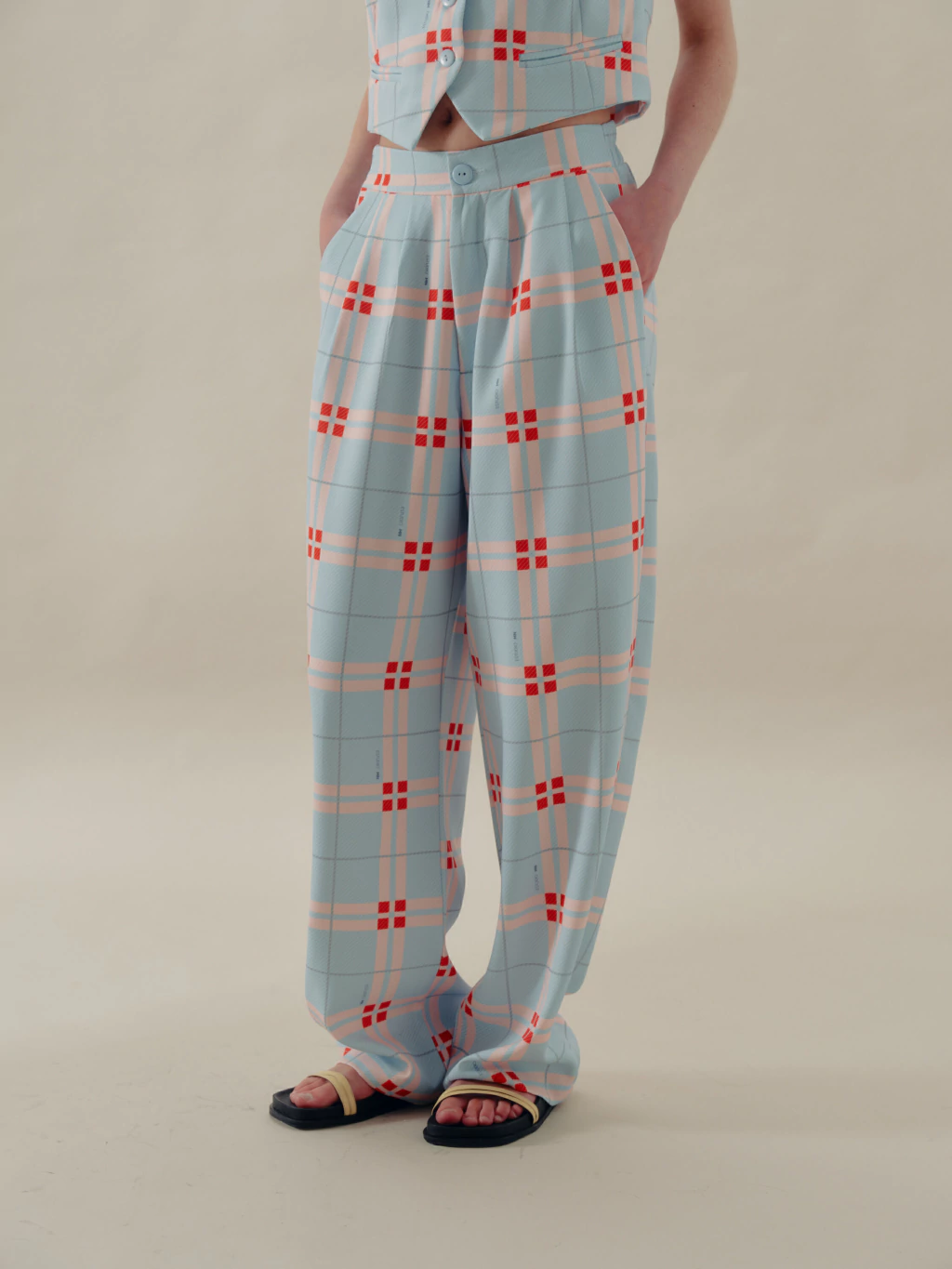 Pantalón Sara Cuadros - Imagen 2