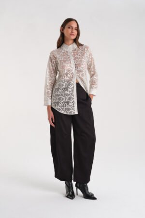 camisa encaje long