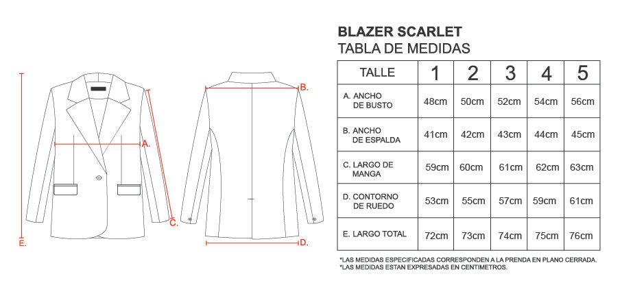 blazer scarlet